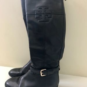 Tory Burch Blaire Leather Riding Boot